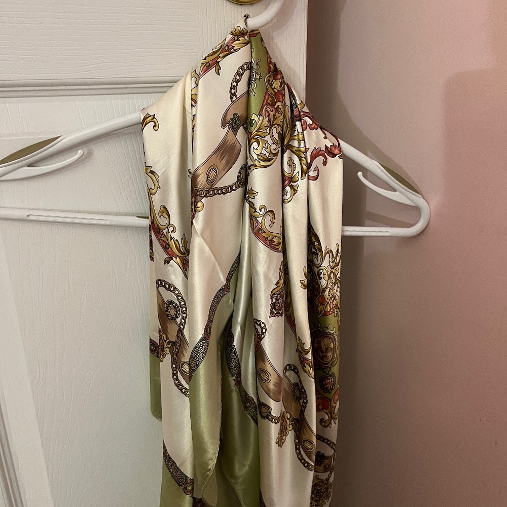 Silk Floral Paisley Scarf